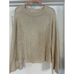 MAX STUDIO LONDON Beige Knit Sweater Long‎ Sleeve Crew Neck Womens Medium